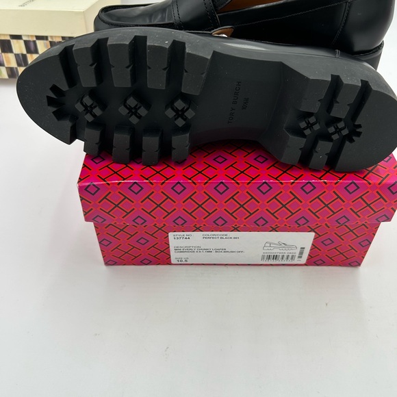 Women's Tory Burch Everly chunky leather loafers size 10.5 US - Picture 9 of 10